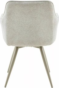 Scaun de dining pivotant MORIX, bej deschis/ casmir
