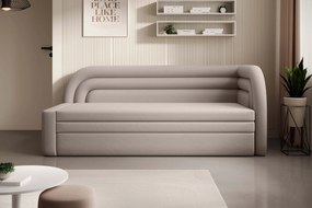 Canapea bej cu 3 locuri FABILLO, extensibila Varianta de colt: Colt Dreapta