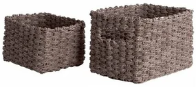 Compactor Set 2 coșuri împletite Lisou, gri