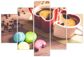 Tablou cu cafea și macarooni (150x105 cm)