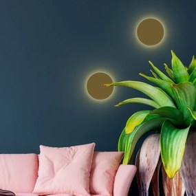 Aplica de perete LUNA, 2x G9, 8W, 230V, Ø 20 cm, aurie