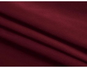 Canapea burgundy extensibilă/cu spațiu de depozitare cu tapițerie din catifea 238 cm Kapua – Makamii