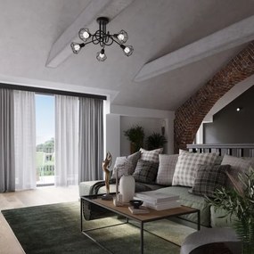 Spot de perete ARTEMIS 1xE14/40W/230V negru Sollux SL.1105