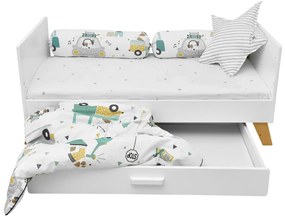 Set pilota si perna din bumbac pentru patut cu umplutura JACKIE TOWN, marimea M