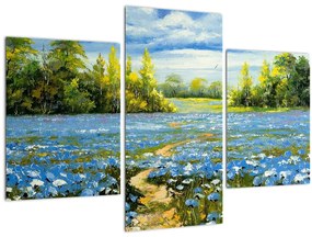 Tablou - Drum de câmp, pictură în ulei (90x60 cm)