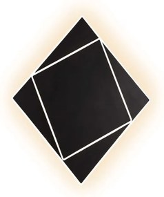 Aplica LED de perete/tavan DAKLA 18W neagra
