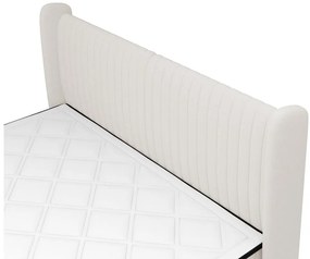 Pat matrimonial 180 cm Dalmo 180 (cu somieră) (cu sp. depozitare) (alb + negru). 1099657