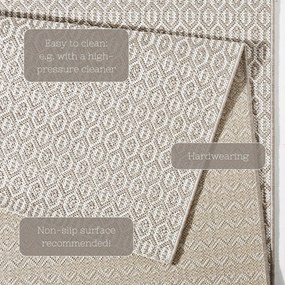 Covor de exterior NORTHRUGS Meadow, 200 x 290 cm, gri