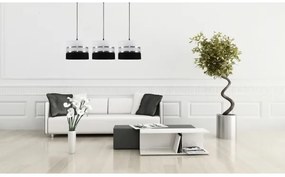 Lustră pe cablu CORAL 3xE27/60W/230V albă/neagră