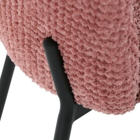 Set de scaune de sufragerie Bouclé CT-W1077 PINK2,4 buc