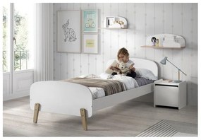 Raft de copii alb/în culoare naturală cu aspect de lemn de pin Kiddy - Vipack