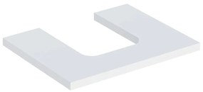 Blat pentru lavoar Geberit One cu decupaj in mijloc 60 cm alb mat
