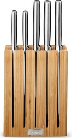 Set de cuțite cu suport din oțel inoxidabil 5 buc. Elevate Bamboo – Joseph Joseph