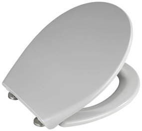 WENKO 22402100-WC Capac WC SAMOS, 44,5 x 37,5 cm, gri/argintiu