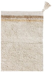 Covor crem lavabil/țesut manual din bumbac 120x160 cm Bloom Natural – Lorena Canals