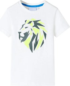 vidaXL Tricou pentru copii, ecru, 128