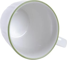 Cană stil Mediterraneean verde , din portelan , "Oliv"