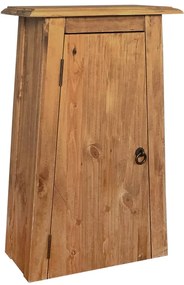 246039 vidaXL Dulap suspendat baie, lemn masiv de pin reciclat, 42x23x70 cm