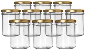 Set de borcane de conservare cu capac Orion 0,2 l, 10 buc