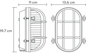 Aplică de exterior Lucide 11891/20/02 DUDLEY 1xE27/40W/230V IP65