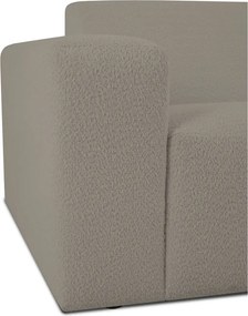 Modul pentru canapea maro deschis cu tapițerie din stofă bouclé (cu colț pe partea stângă ) Roxy – Scandic