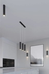 Lustră neagră din metal Castro – Sollux