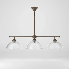 Candelabru stil neoclasic din alama si abajur ceramic Elide