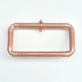 Suport prosoape COP004, metal, cupru, 22x5x12 cm