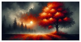 Tablou arborele vieții la apus