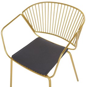 Set 2 buc. scaune de sufragerie RAGOR (auriu). 1022869