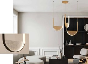 Lustra design modern LED DECO negru/ gri deschis
