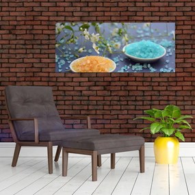 Tablou cu sarea de mare colorată (120x50 cm)