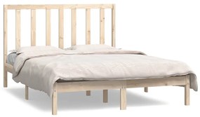 3106618 vidaXL Cadru de pat, 140x190 cm, lemn masiv de pin