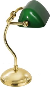 Lampa de birou din alama design clasic Mini Banker
