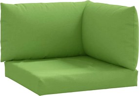 vidaXL Perne de paleți, 3 buc, melanj verde aprins, material textil