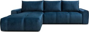 Coltar living stofa ATLANTIC, sezlong stanga, catifea bej - Element 17