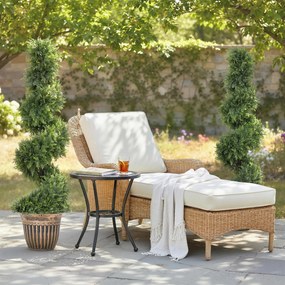HOMCOM Set 2 Chiparoși Artificiali Spiralați 120 cm cu Ghiveci, pentru Decor Interior și Exterior, Verde | Aosom Romania