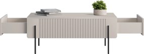 Măsuță de cafea Malmi 100 cm cu sertare - casmir / picioare negre
