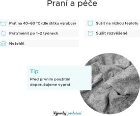 Cearsaf Frotir cu elastic EXCLUSIVE 180 x 200 cm mov deschis