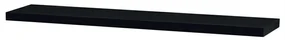 Raftă de perete P-002, negru lucios