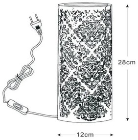 Lucide 13511/01/31 - Lampa de masa KANT 1xE14/40W/230V