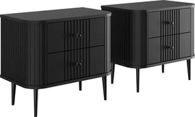Set noptiere Vesper 56 cm - negru / picioare negre