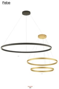 Lustră LED dimabilă pe cablu Redo 01-2865 FEBE LED/37W/230V auriu