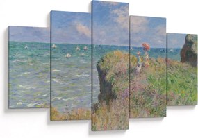 Tablou - Claude Monet, Cliff Walk at Pourville, reproducere (150x105 cm)