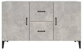 Servanta, gri beton, 100x36x60 cm, lemn prelucrat 1, Gri beton