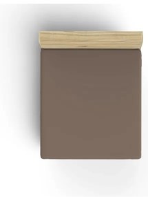 Cearceaf maro din bumbac cu elastic 140x200 cm – Mijolnir