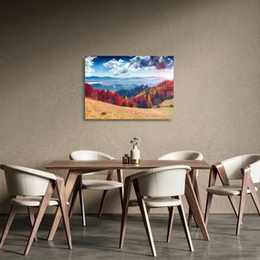 Tablou pe sticlă cu peisaj de toamnă pitoresc (70x50 cm)