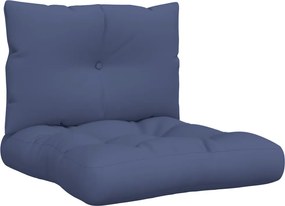 vidaXL Set pernă de paleți, bleumarin, 60x38x13 cm, material textil