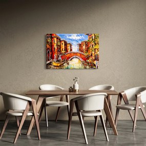 Tablou - Pictură în ulei a orașului III. (90x60 cm)
