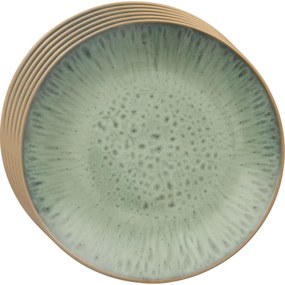 Orion Set de farfurii ceramice pentru desert Glazeverde 20,5 cm, 6 buc.